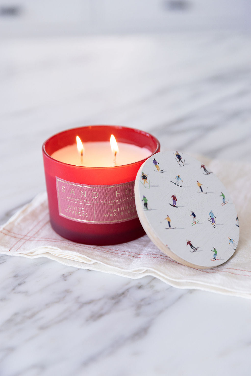 Scented White Cypress 12 oz scented candle